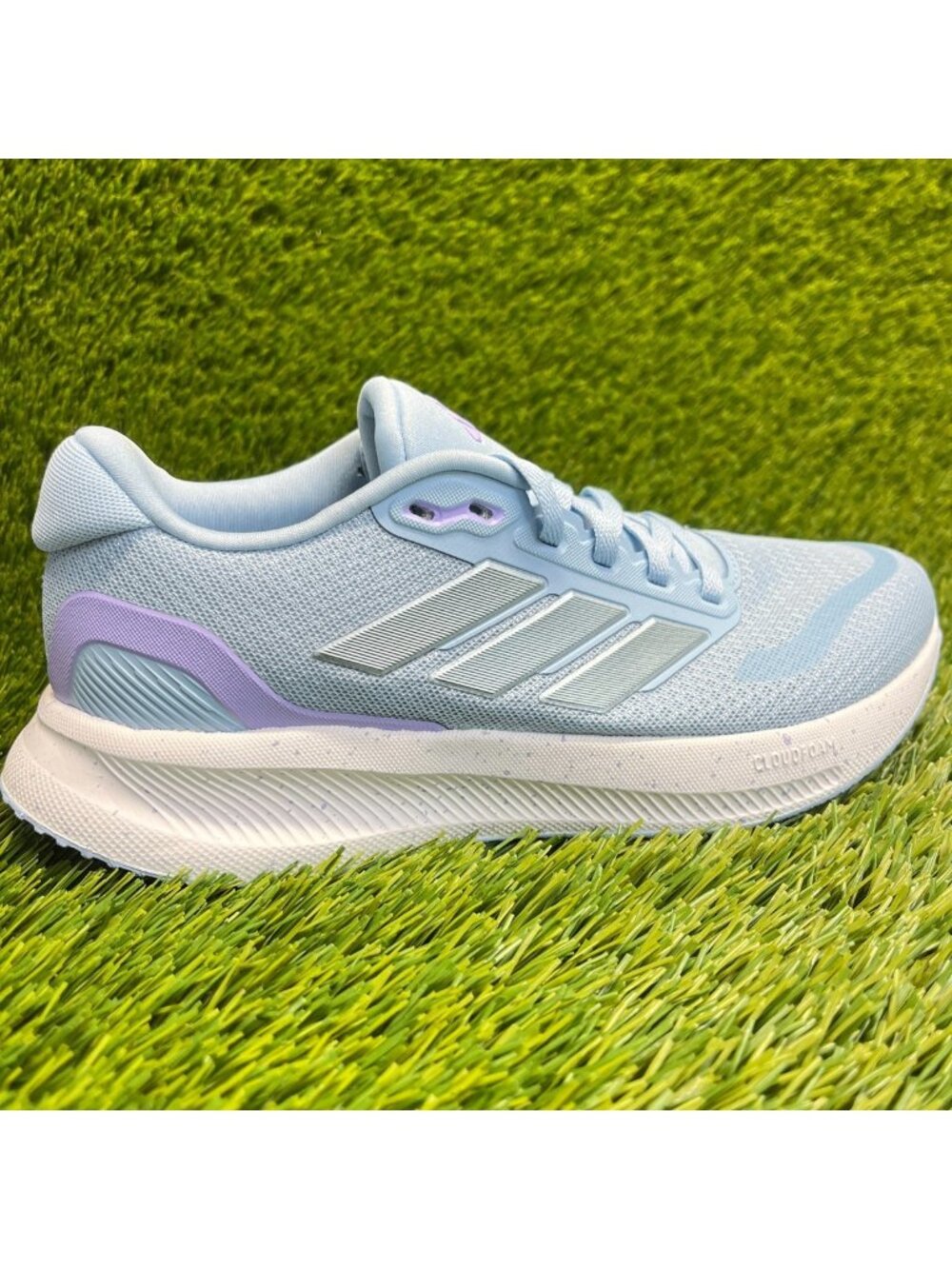 Adidas Runfalcon 5 Womens Size 5 Blue White Athletic Running Shoes Sneakers